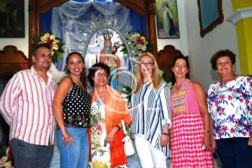 La Virgen de las Nieves estrena himno en el 75 aniversario de la Parroquia de Lomo Magullo (Foto TA)